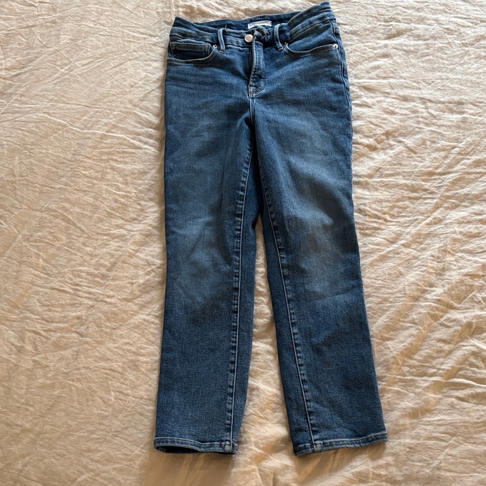 Good American indigo Straight Leg Jeans